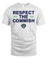 Espn Fantasy Football Respect The Commish Emblem Logo V3 Shirt Unisex Standard T-Shirt white s