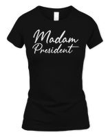 Madam President Feminine Script Shirt Women's Standard T-Shirt black s